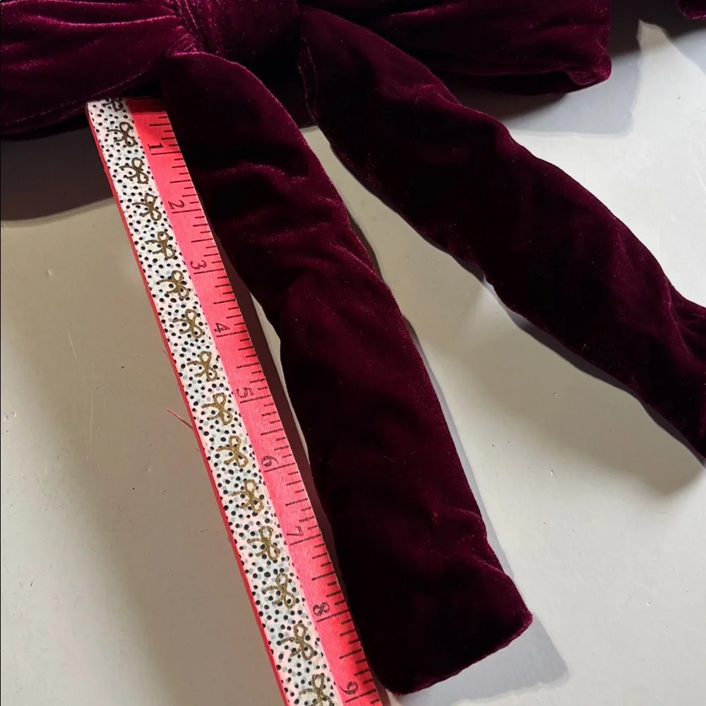 Velvet Bow Garland Wine Bow Garland Bendable Bow Garland Rich Ralph Lauren Vibe